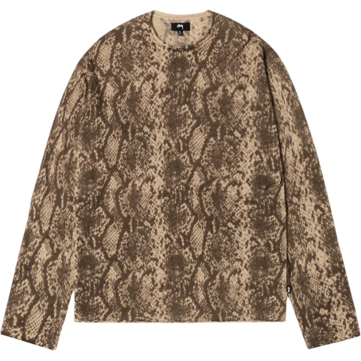 Свитер Stussy PYTHON KNIT CREW (серый)