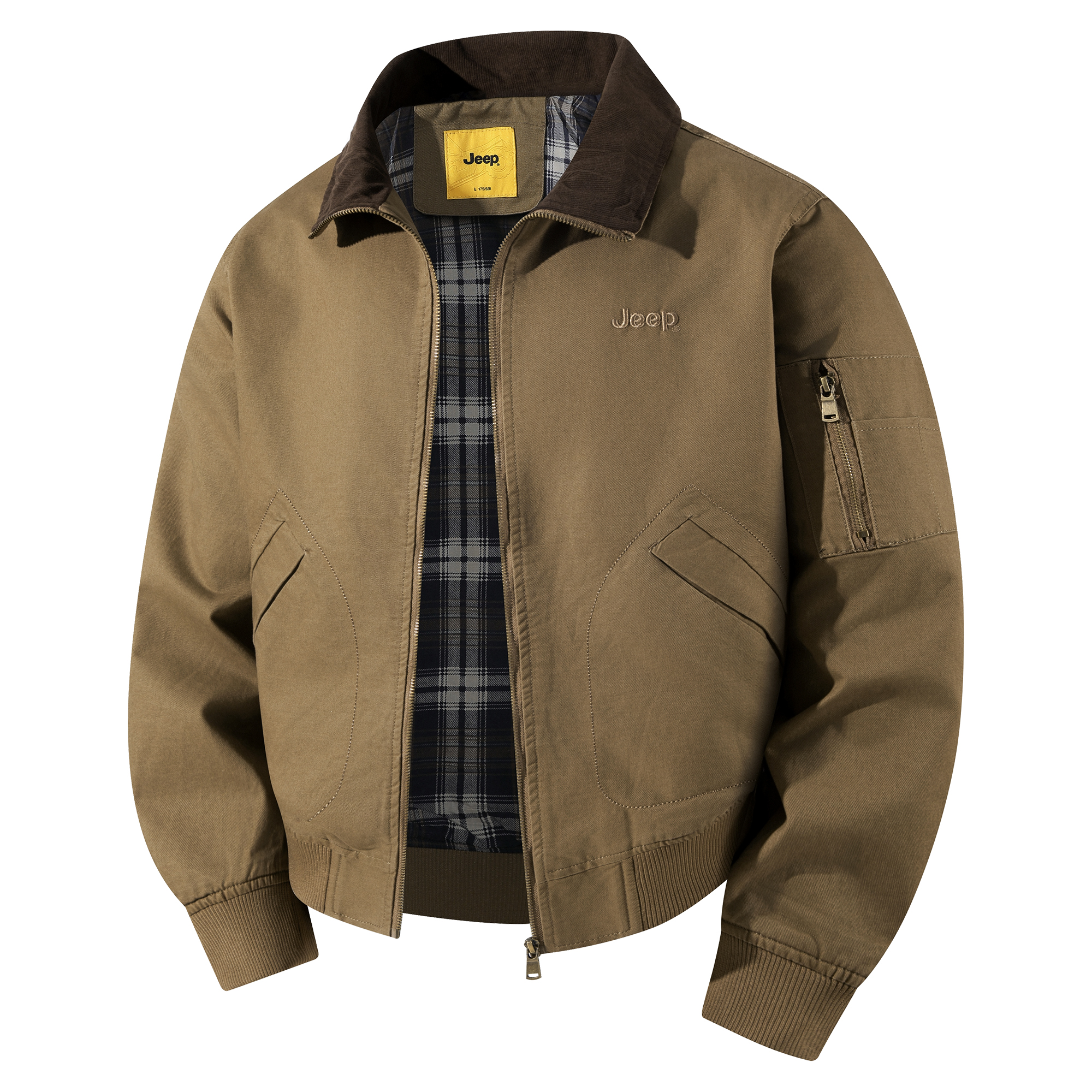 Мужская куртка Jeep Harrington Jacket (бежевая)