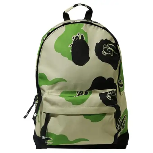 A BATHING APE Color Block Backpack Unisex Light Multicolor Camouflage