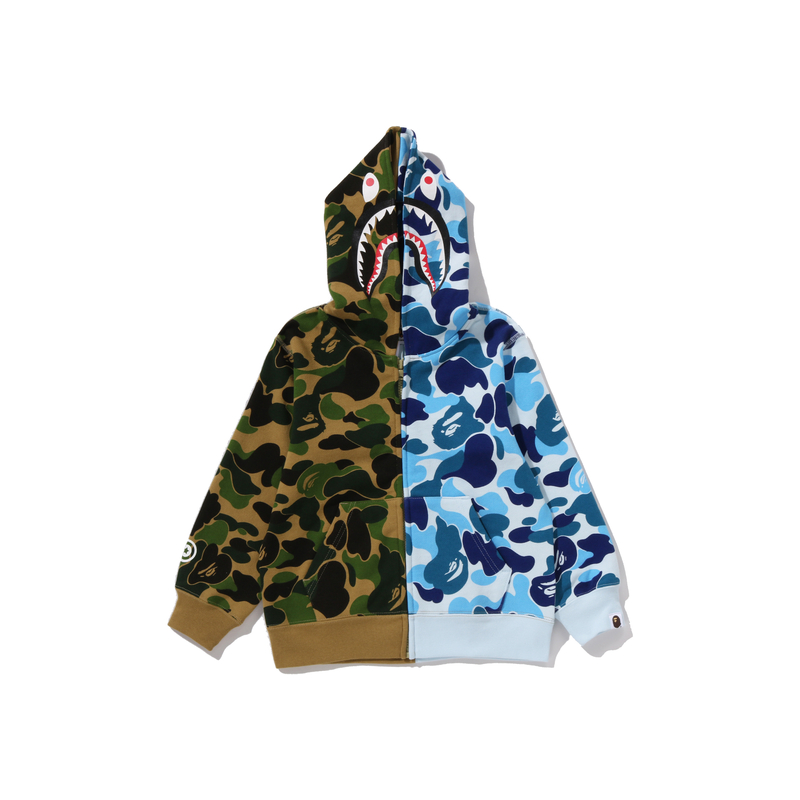 Худи A BATHING APE Shark Full Zip (разноцветное)