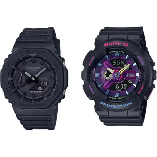 CASIO Unisex Pair Table Series Black Watch