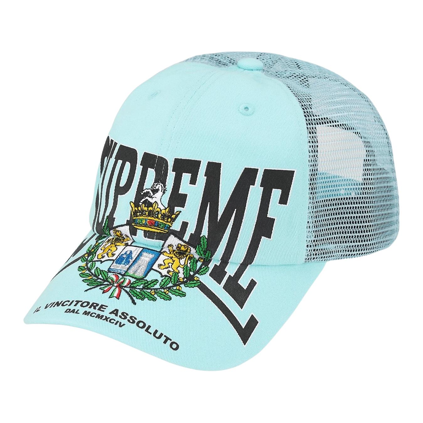 Кепка Supreme FW25 Week 3 Crest Mesh Back 6-Panel (темно-синяя)