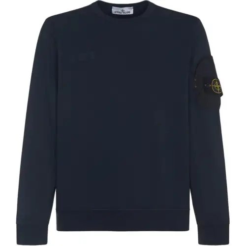 STONE ISLAND Compass Patch Crewneck Sweatshirt
