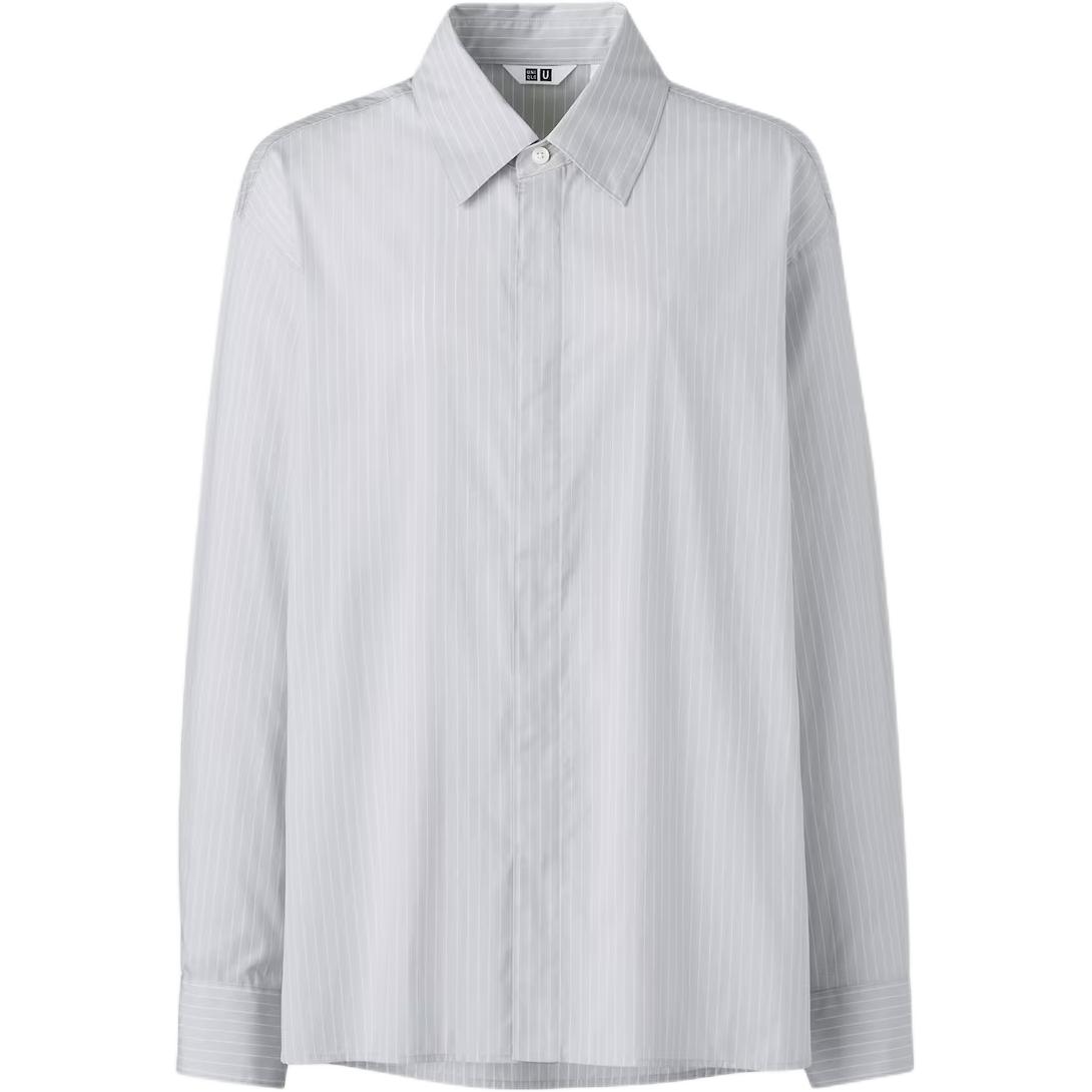 Женская рубашка UNIQLO U (в полоску)