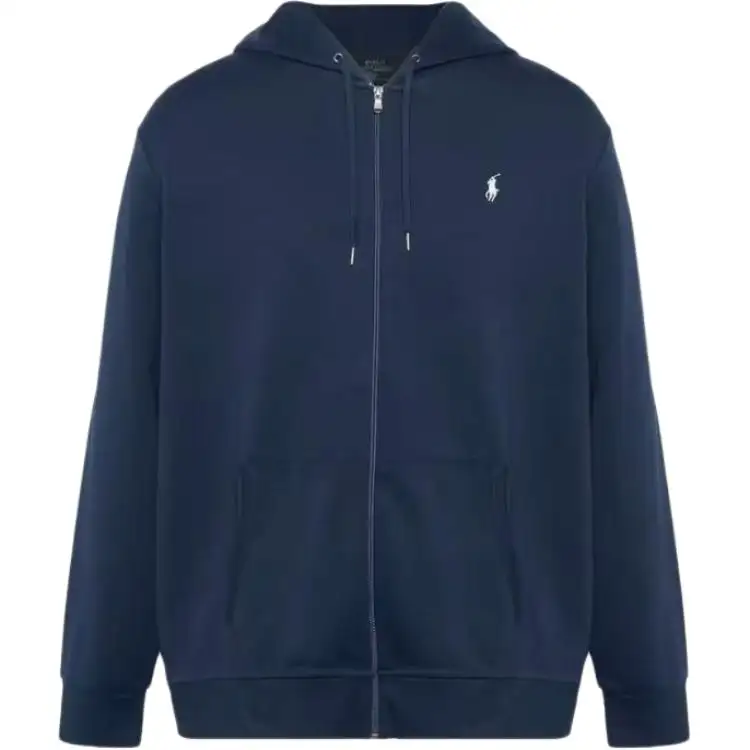 Polo Ralph Lauren Pony, double-sided knitted hoody with zipper, long-sleeve, navy jacket, with embroidery, with your logo imprint, print