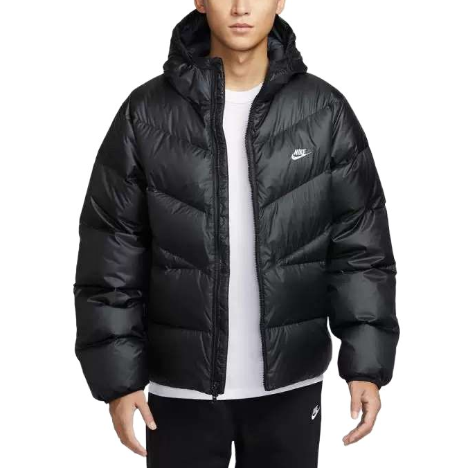 Мужской пуховик Nike WINDRUNNER (черный)