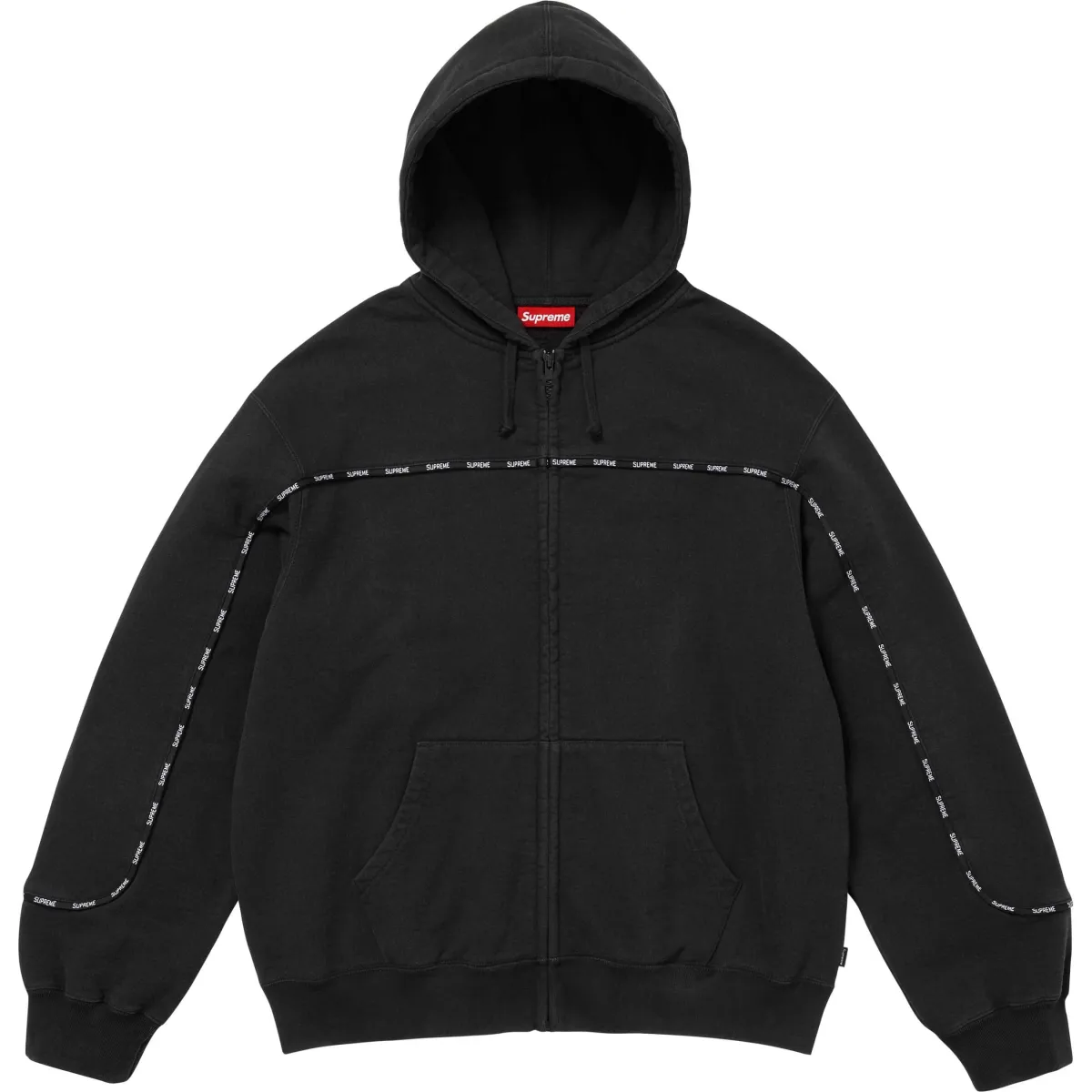 Supreme piping zip hoodie