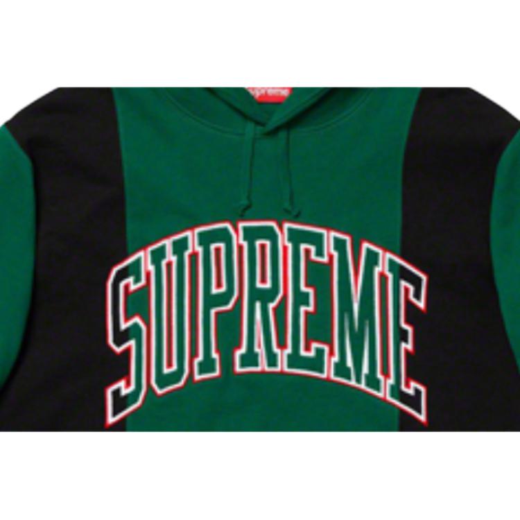 Худи Supreme FW19 Week 4 Paneled Arc Hooded Sweatshirt (зеленое) — фото 3
