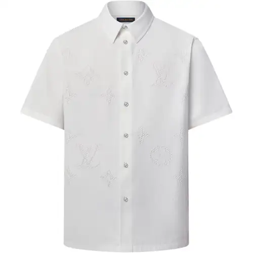 LOUIS VUITTON Monogram Printed Short Sleeved Shirt
