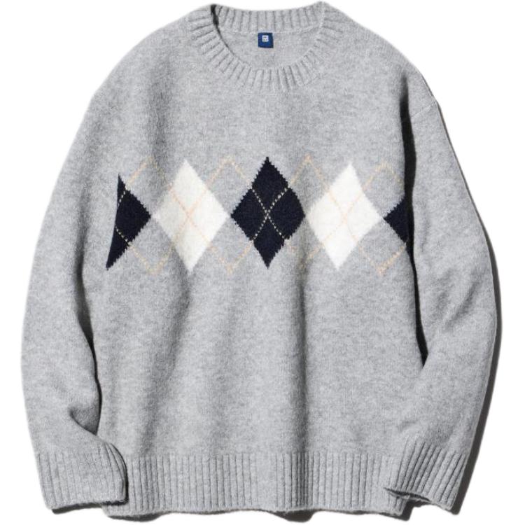 свитер UNIQLO UNIQLO (серый)