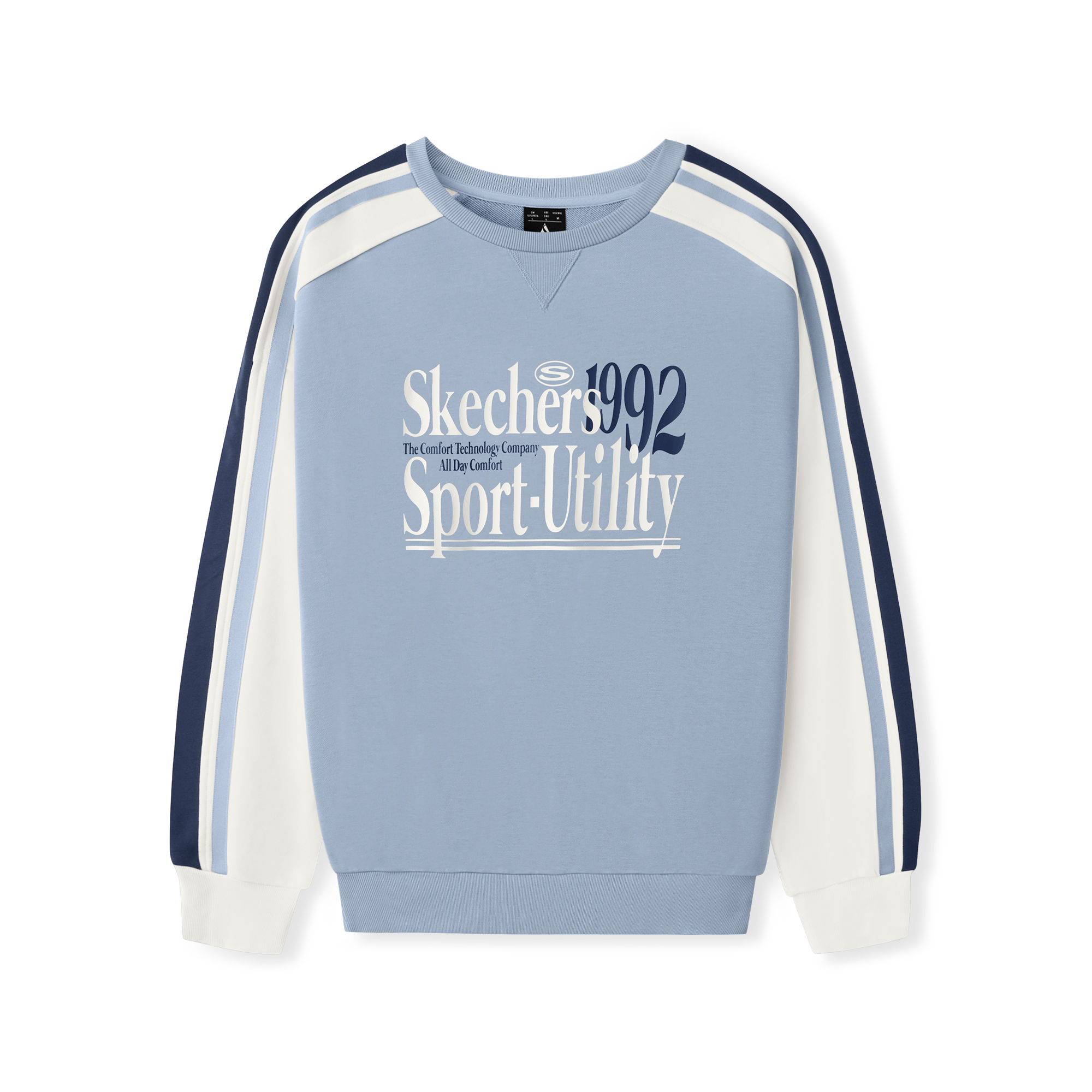 Мужское худи Skechers (сине-белое)