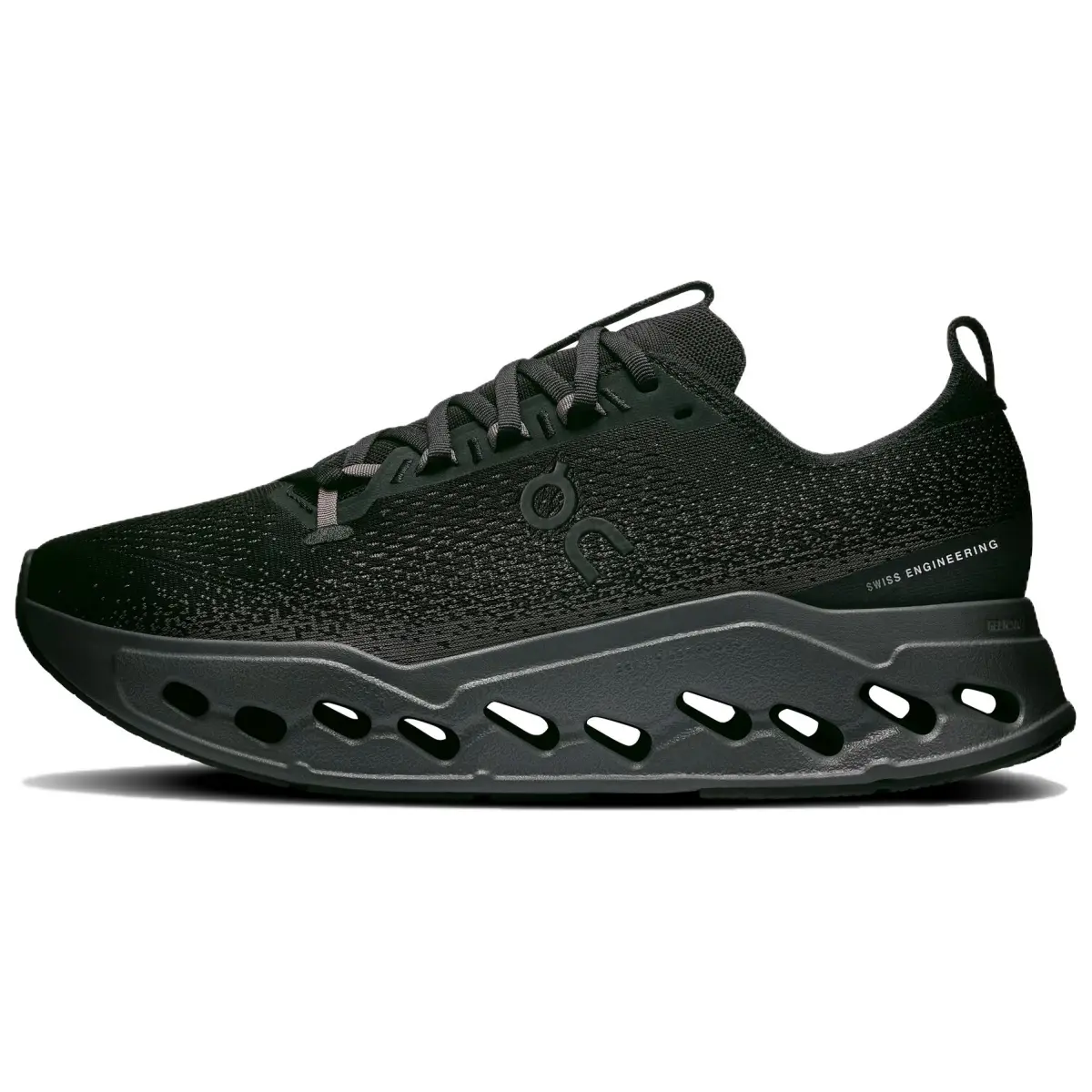 On Cloudsurfer Max Polyester Breathable Low top Running Shoes Men's Black