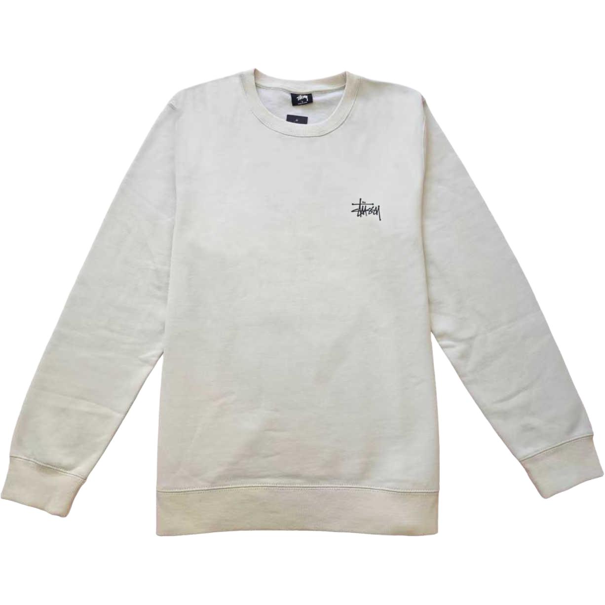 Худи Stussy Basic Crew hoodie (черный) — фото 13