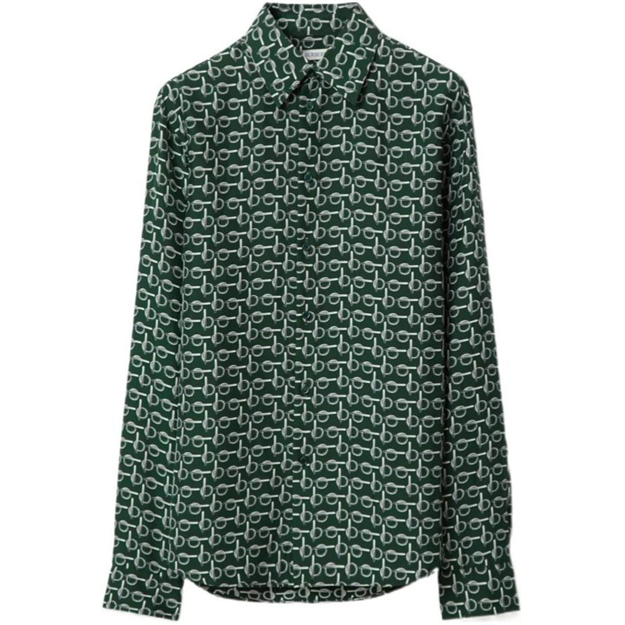 Женская рубашка Burberry (зеленая)