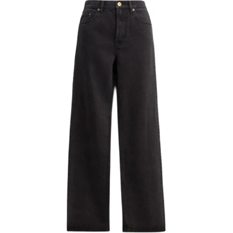 COACH Jeans Women's Black Moderate Straight Fit Pants