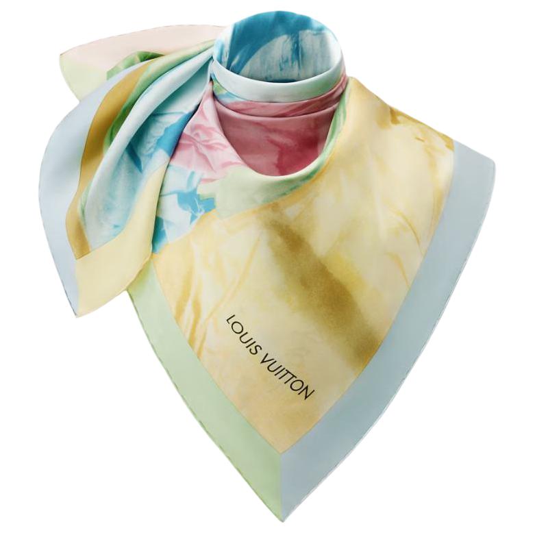 Женский шарф Louis Vuitton Silk Scarf (разноцветный) — фото 3