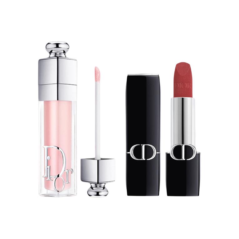 Набор косметики Dior Addict Lip Maximize (розово-телесный)