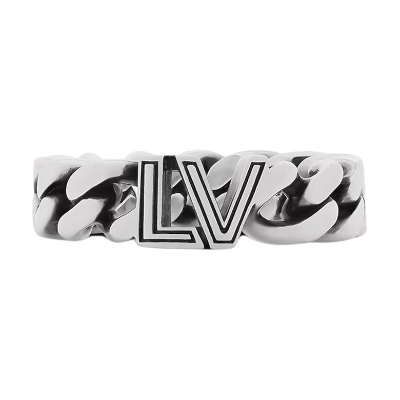 Мужское кольцо Louis Vuitton (серебряное)