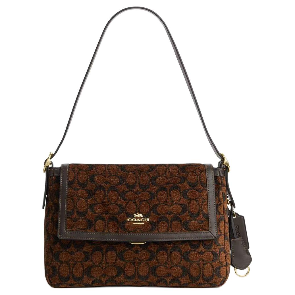 Женская сумка COACH Etta 29 (коричневая)