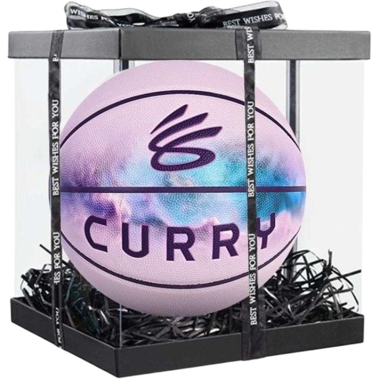 Under Armour CURRY 395 Pangaea Collection, Moisture Absorption Pu Basketball Light Galaxy Pink Size 7 Ball Training