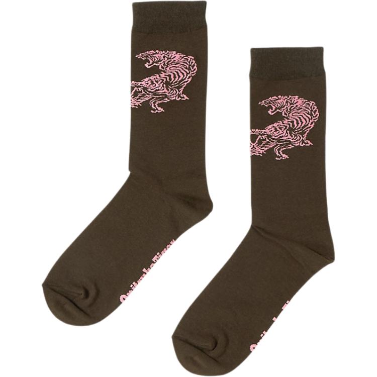 Onitsuka Tiger Crew Socks Unisex 1 Pack Brown