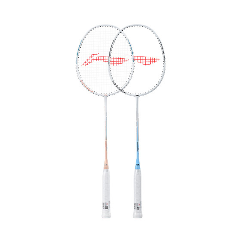 Li Ning Thunder 08 Iron Aluminum Composite Badminton Rackets Control Type All around Defense Entry level Blue/Pink