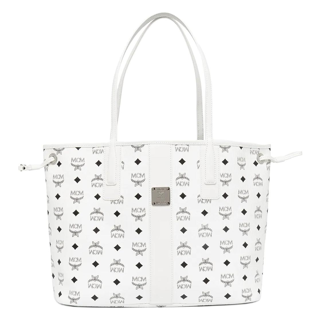 MCM Liz Coated Canvas With Nappa Leather Trim Combo Bag Tote Bag Shopping Bag Handbag, Shoulder Bag Medium Women's
