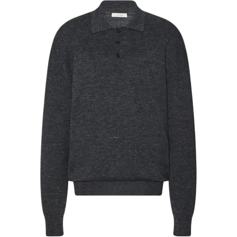 THE ROW Sweaters Women's Gray Pointed Collar Moderate Other