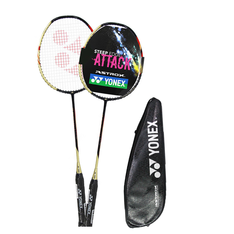 YONEX Heavenly Axe AXCS Badminton Rackets Control Type All around Defense Advanced Level Double Rackets Black Gold