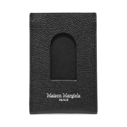 Maison Margiela Leather Card Holder Card Holder Unisex Black