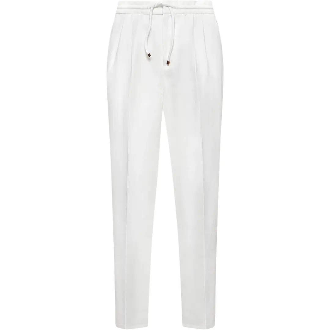 Brunello Cucinelli Drawstring Tapered Leg Trousers