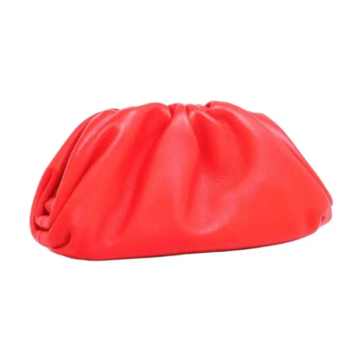 Bottega Veneta Minimalist Fashion Leather Wallet Women's Red