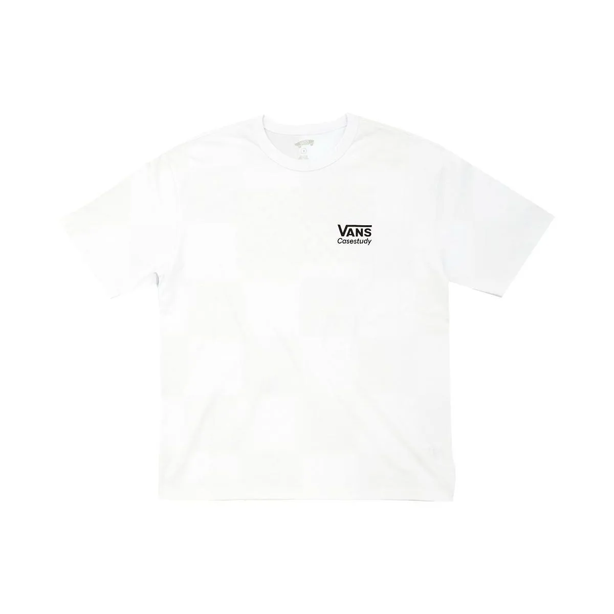 Vans T-Shirts Men's White Crew Neck Moderate Straight Fit