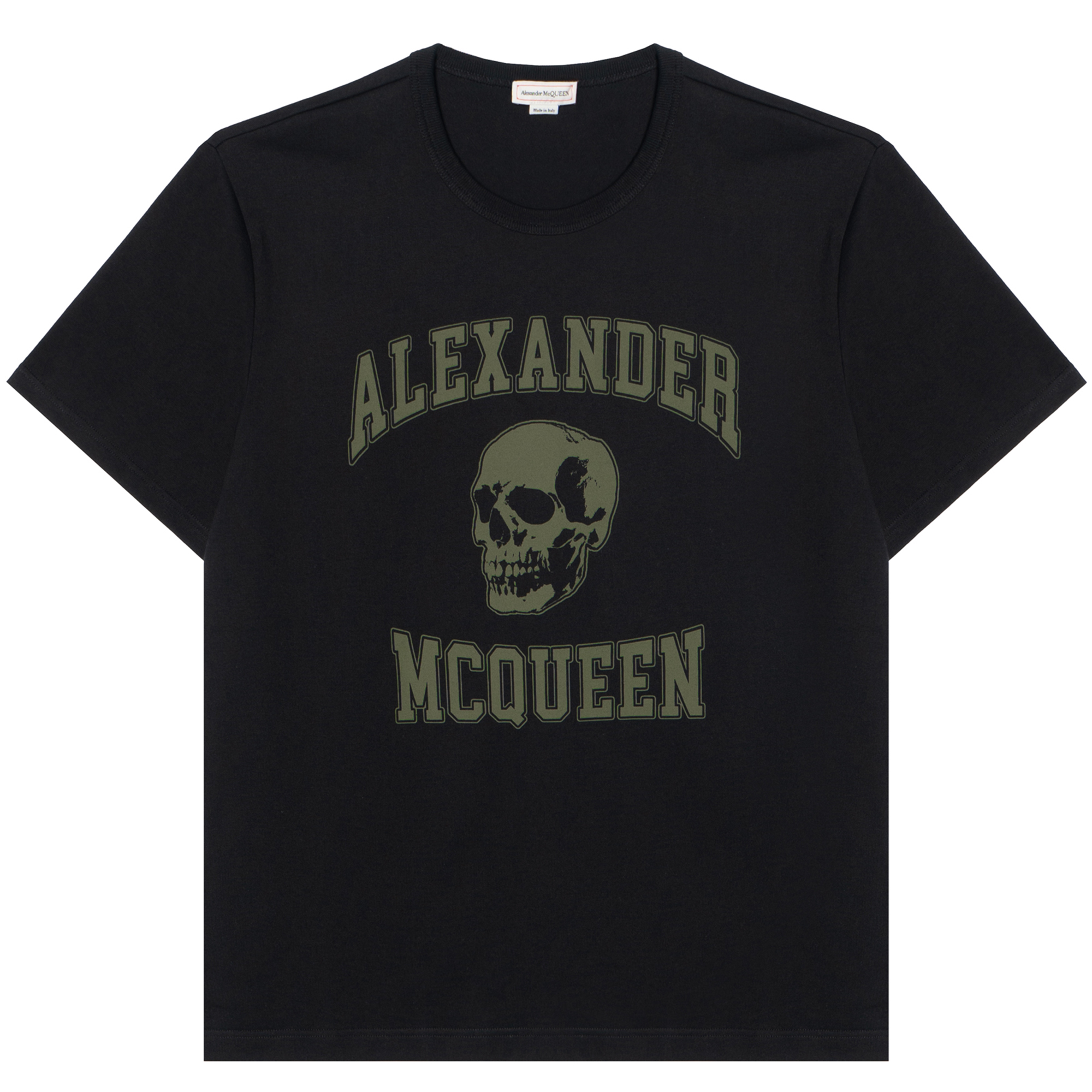 Мужская футболка Alexander McQueen Skull (черная)