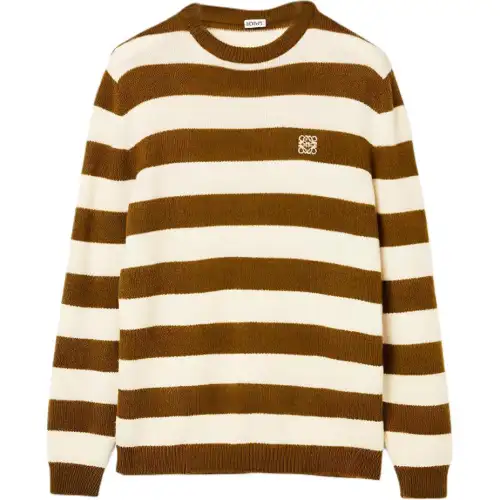 LOEWE SS21 Loose Fit Knitwear Men's Brown