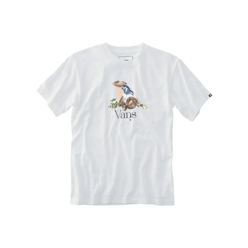 Vans T Shirts Men's White Crew Neck Moderate Straight Fit