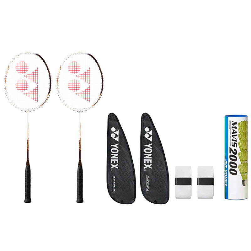 YONEX Heavenly Axe AX30 PRO Full Carbon Badminton Rackets Offensive Type Heavy Head, Stiff Shaft 680 Double Racket Set