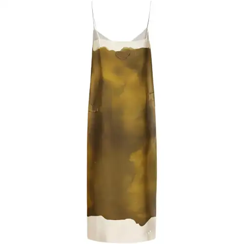 PRADA Slip Dress Women's Yellow