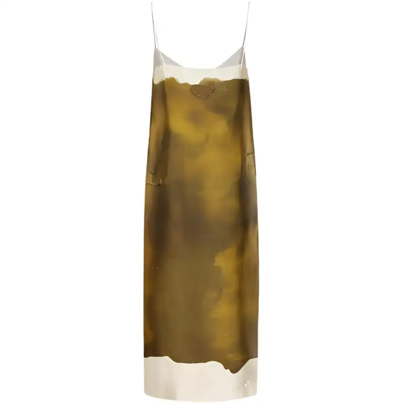 PRADA Slip Dress Women's Yellow