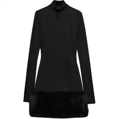 PRADA Long Sleeved Stretched Jersey Dress