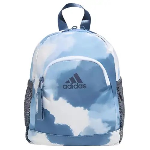 Adidas Zip Closure Backpack Mini Unisex Medium Blue