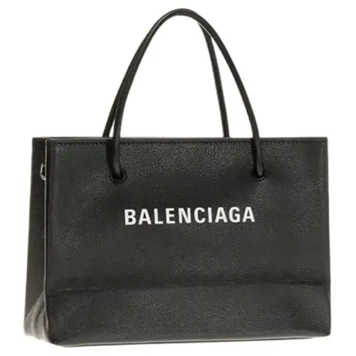 Balenciaga Leather One Shoulder Handbag Regular Women's Black
