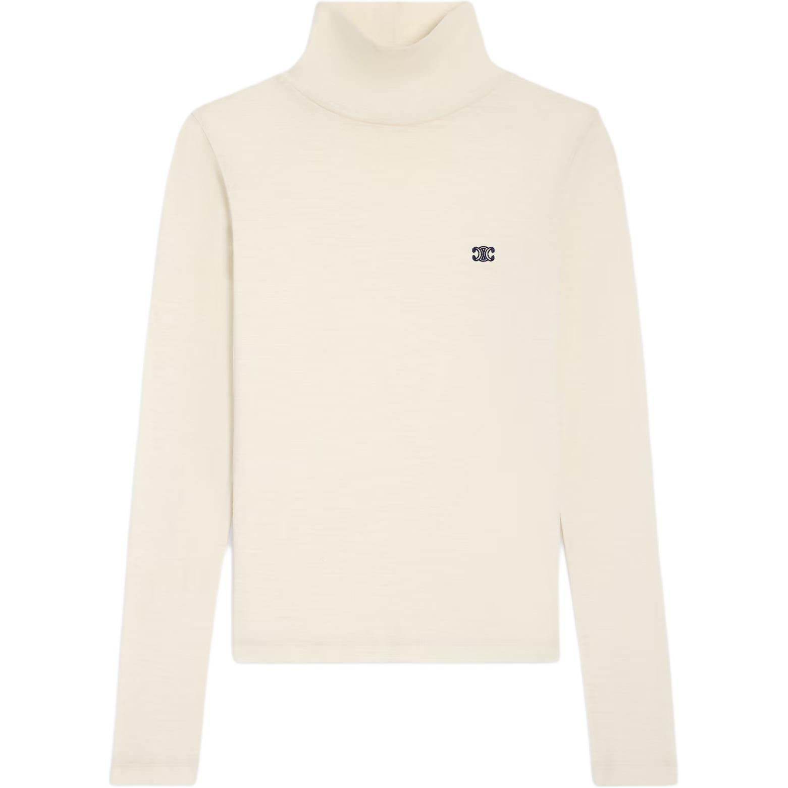 CELINE Celine, colored long-sleeve, sweater, with embroidery