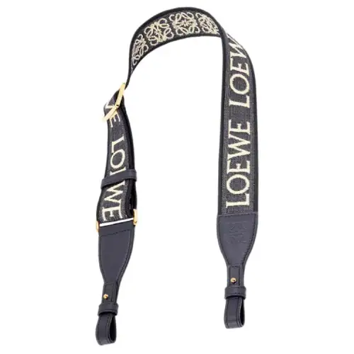 LOEWE Jacquard Fabric With Cow Leather Bag Straps Women's Dark Marine Blue