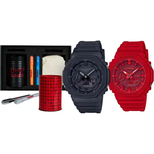 CASIO Unisex Pair Table Series Black Watch LOVERS-TOOLKIT