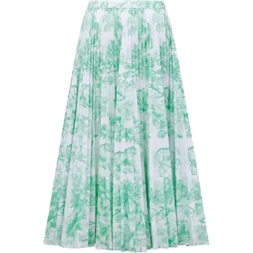 DIOR Casual Long Skirt Women's Green