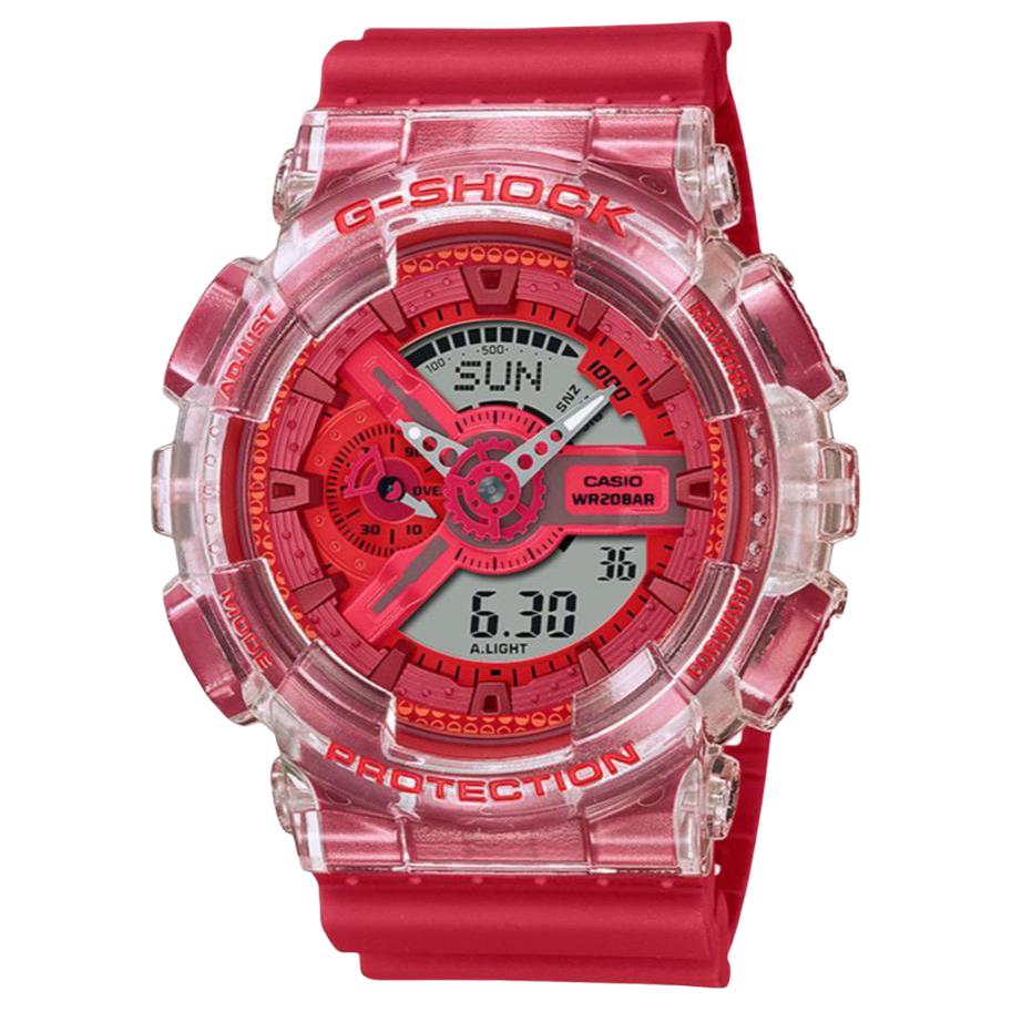 CASIO Unisex Liquid Crystal/Analog Dual Display Series Red Watch
