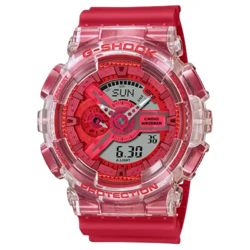 CASIO Unisex Liquid Crystal/Analog Dual Display Series Red Watch