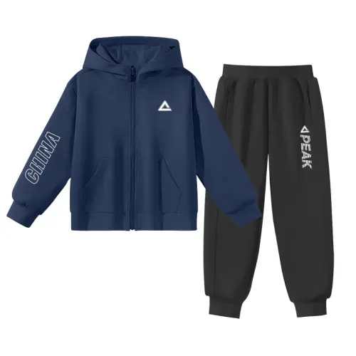 Classic universal sports suit, spring children's comfortable hoody, cardigan, trousers, loose fit, for teenagers