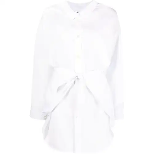 Balenciaga Shirts Women's White Lapel Moderate